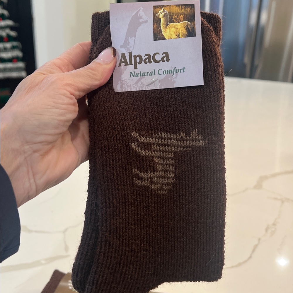 Alpaca Crew Socks  large. Choose color